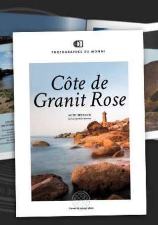 Couverture carnet de voyage photo Côte Granit Rose Grandes Marées