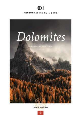 Couverture carnet de voyage photo Dolomites Automne