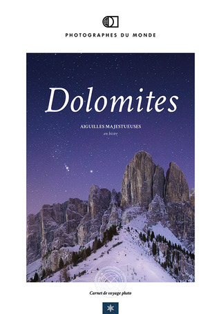 Couverture carnet de voyage photo Dolomites Printemps avec un pro