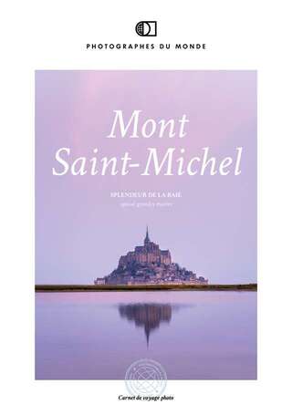 Couverture carnet de voyage photo Mont-Saint-Michel Grandes Marées