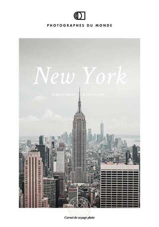 Couverture carnet de voyage photo New York Manhattanhenge avec Bruno Mathon