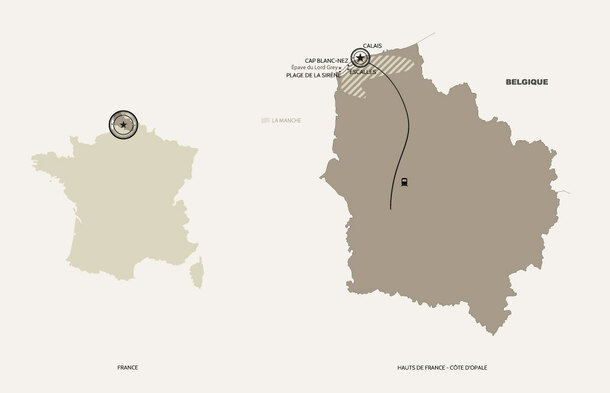 carte voyage photo cote opale