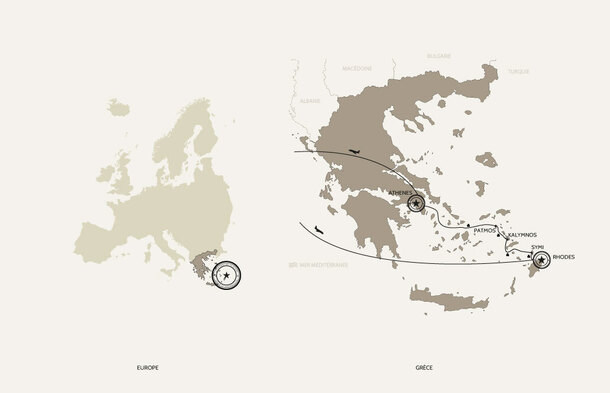 parcours voyage photo grece dodecanese
