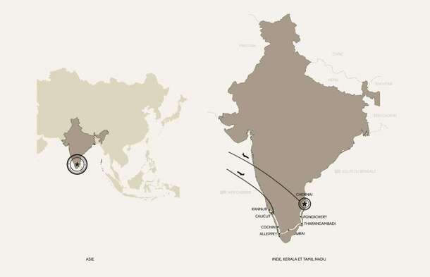 carte voyage photo inde sud 1